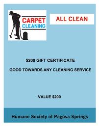 $200 GC From All Clean Carpet Cleaning 202//261